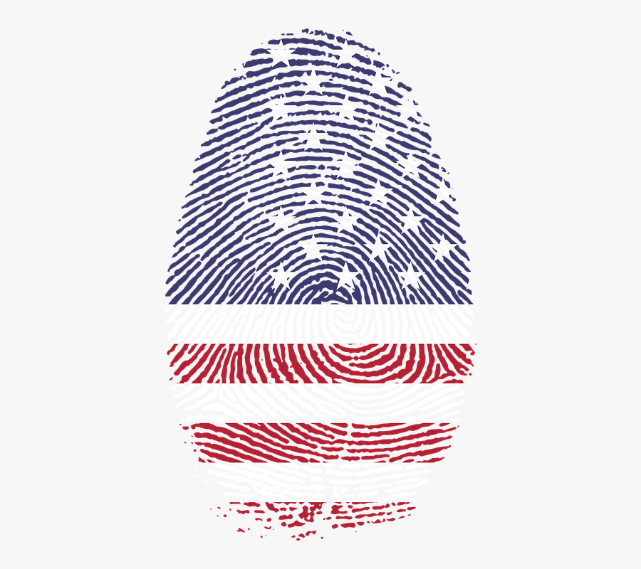 America, Art, Fingerprint, Flag, United States, Usa - Fibonacci Sequence In Fingerprints, Transparent Clipart
