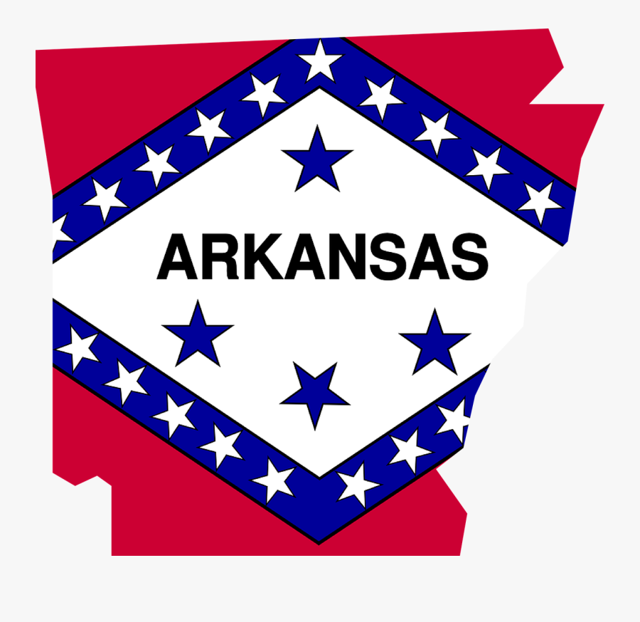 Arkansas Flag Map Free Picture - Arkansas Flag Clipart, Transparent Clipart