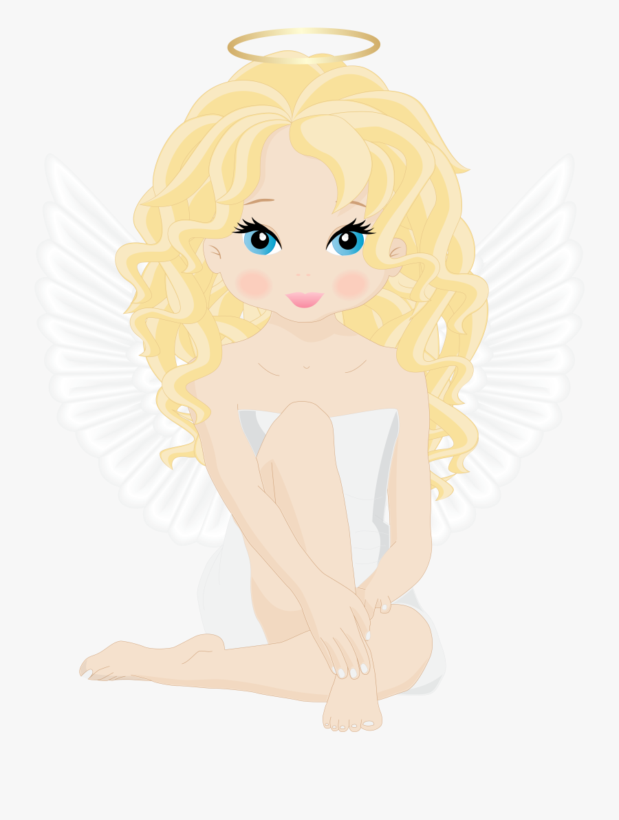 Angel Clipart Beautiful - Beautiful Angel Pictures Cartoon, Transparent Clipart