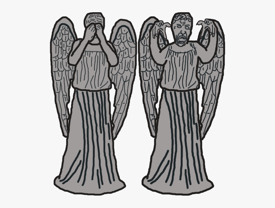 Clipart Weeping Angels, Transparent Clipart