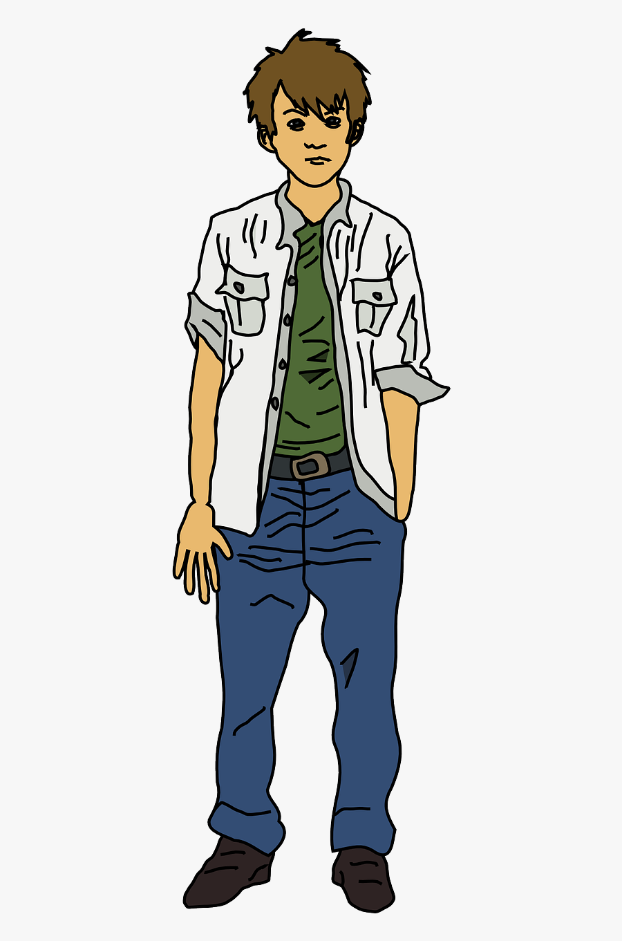 Transparent Young Man Png - Teenage Boy Clipart Png, Transparent Clipart