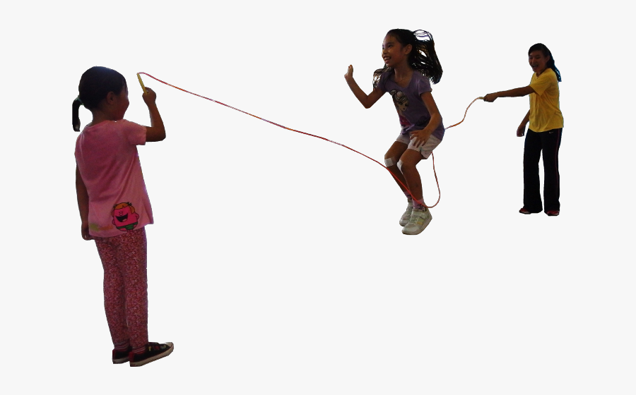 Freetoedit Kidsplaying Jumping Game Rope Ftestickers - Children For Photoshop, Transparent Clipart