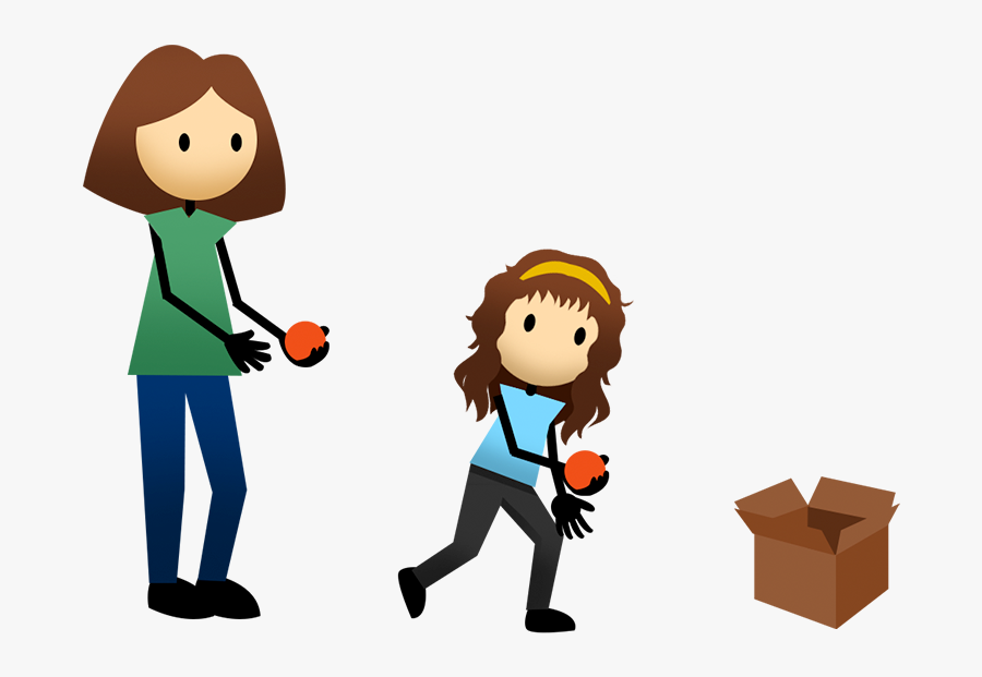 Activities - Cartoon Kid Catch Ball, Transparent Clipart