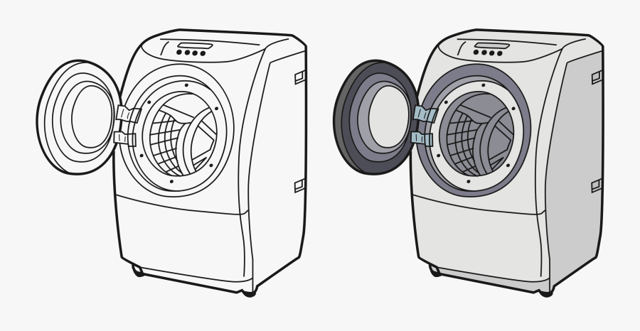 Clipart - Laundry Machine Clipart Png, Transparent Clipart