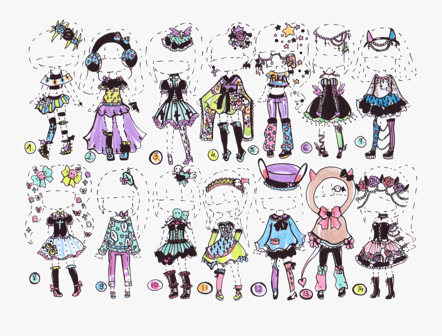 Pastel Goth, Transparent Clipart