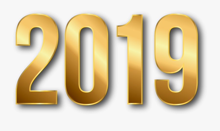 2019, New Year Gold Png Image Download Pngm - Png 2019 In Gold, Transparent Clipart
