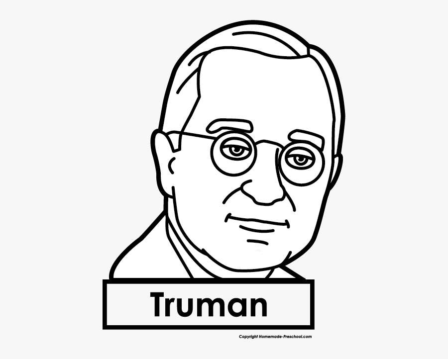 Harry S Truman Cartoon Drawing, Transparent Clipart
