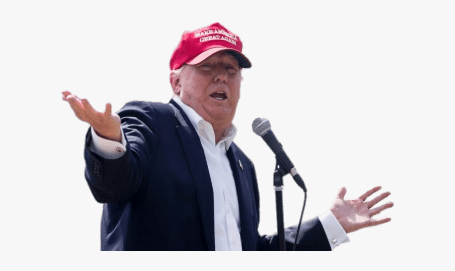 Donald Trump At Rally - Iowa Trump, Transparent Clipart