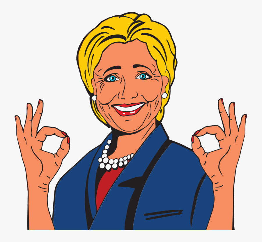Cartoon Image Of Hillary Clinton, Transparent Clipart