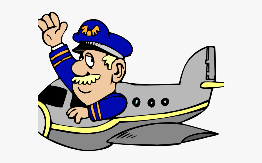 Cartoon Clipart Pilot, Transparent Clipart