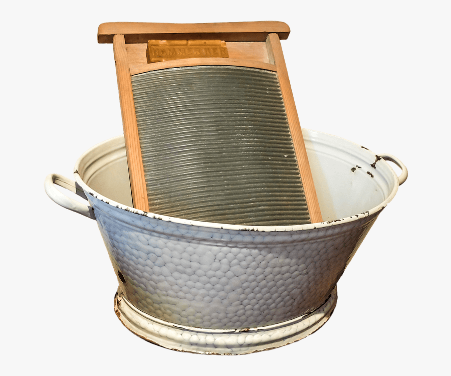 Waschbrett, Waschen, Wanne, Alt - Old Hand Washing Machine, Transparent Clipart