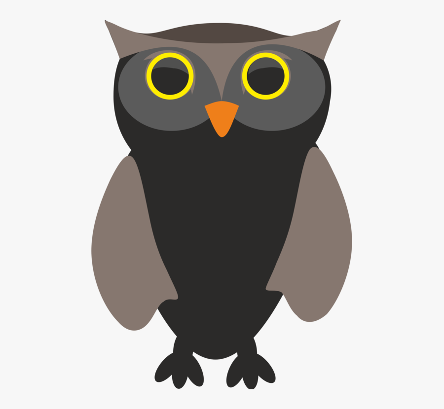 Owl,wing,bird Of Prey - Animales Con Lineas Rectas Y Curvas, Transparent Clipart