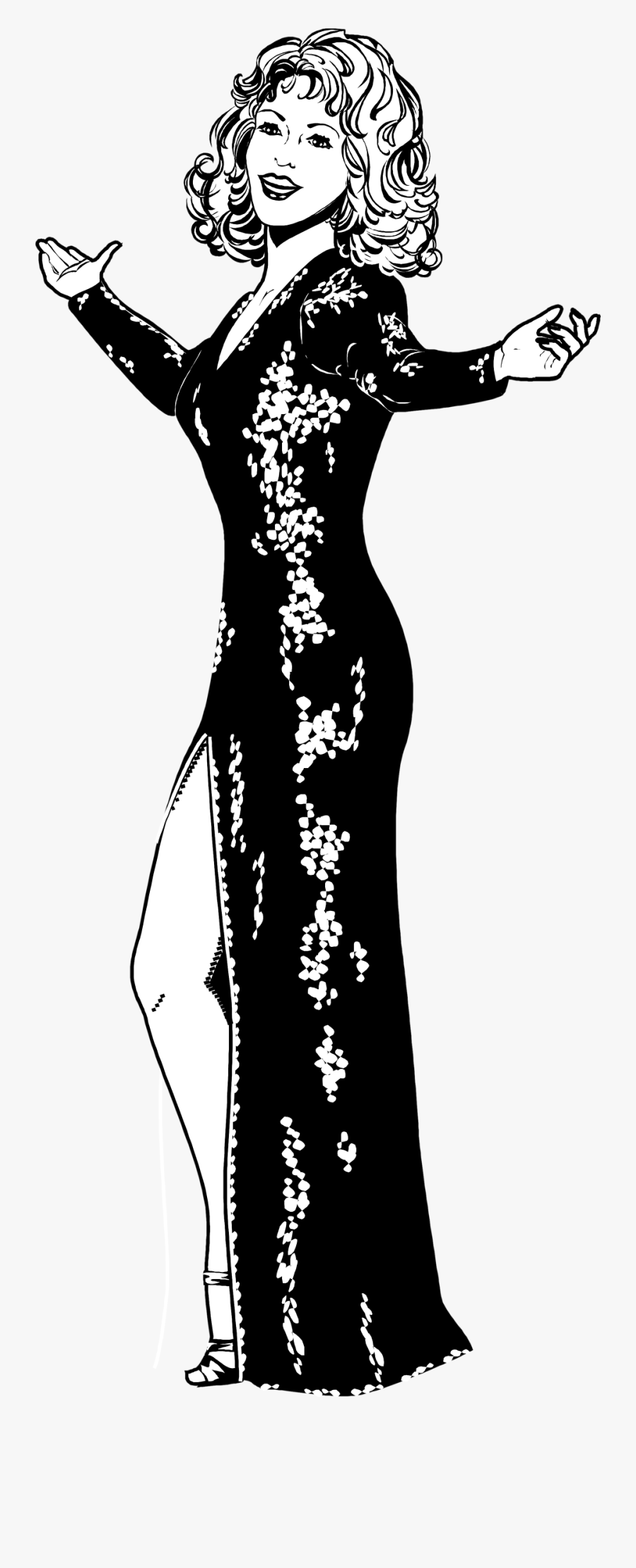 Female Gospel Singer Clipart - Singer Illustration Free, Transparent Clipart