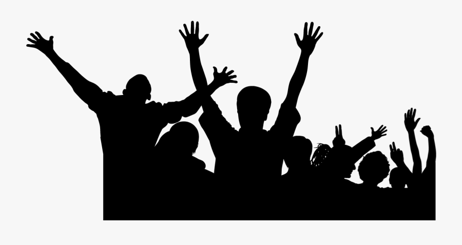 Crowd Cheering Clip Art - Transparent Background Crowd Clipart, Transparent Clipart