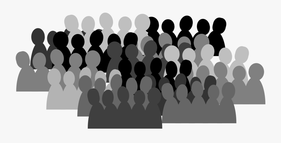 People Group Crowd Team Isolated Communication Black - Clipart Transparent Background People, Transparent Clipart