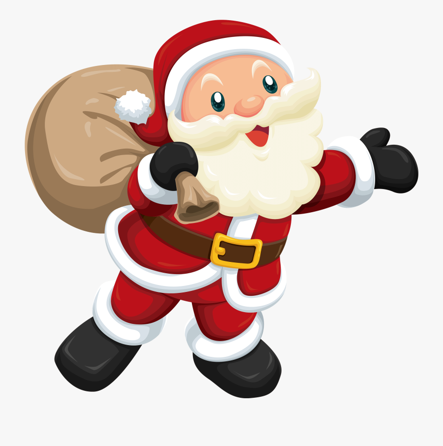 Cute Santa Claus Clipart - Santa Clipart Png, Transparent Clipart