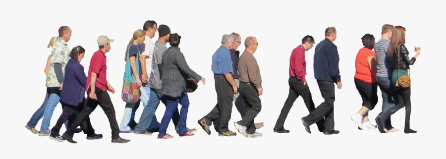 Crowd Walking Png - Crowd Of People Png, Transparent Clipart