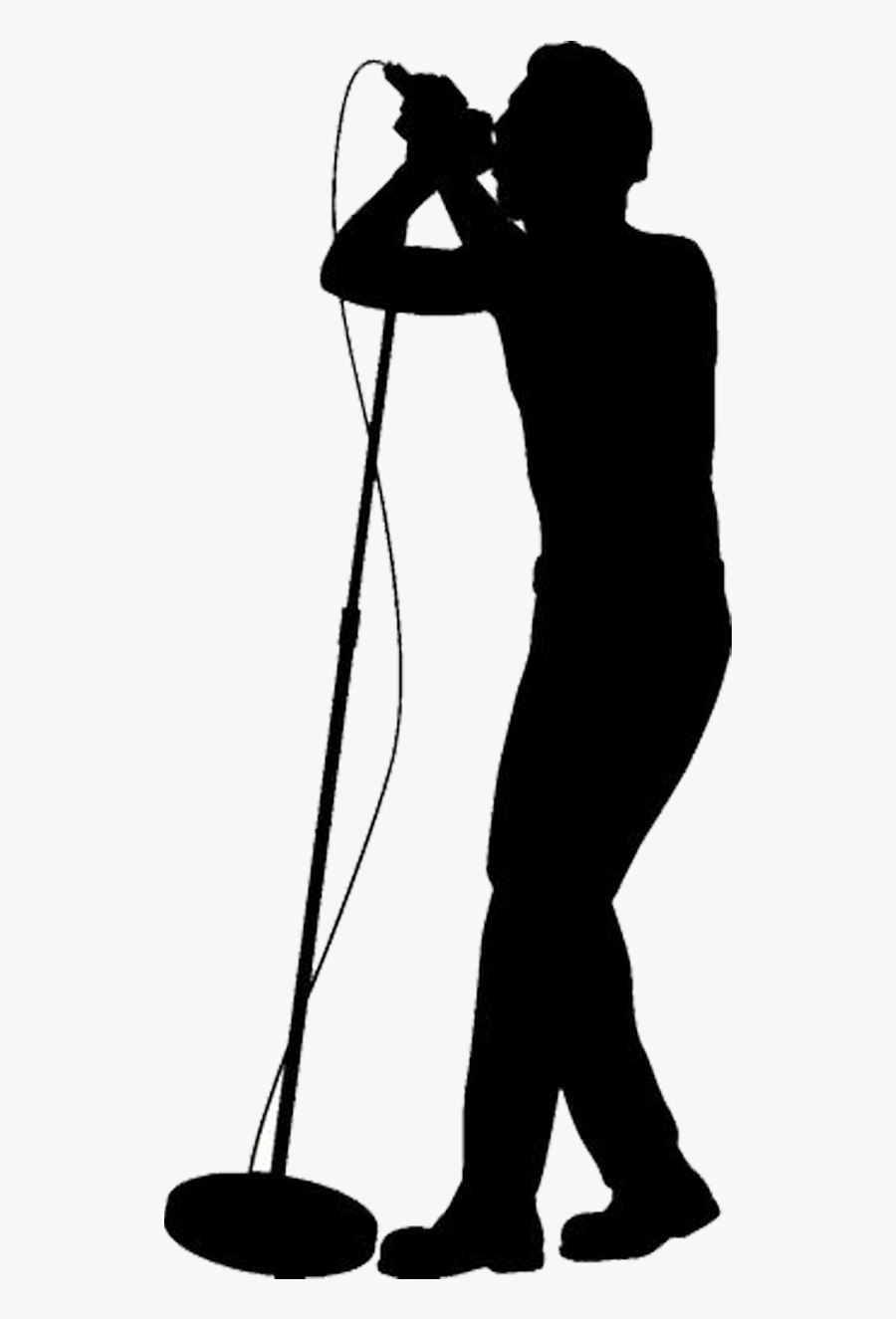 Singer Silhouette Png - Male Singer Silhouette Png, Transparent Clipart