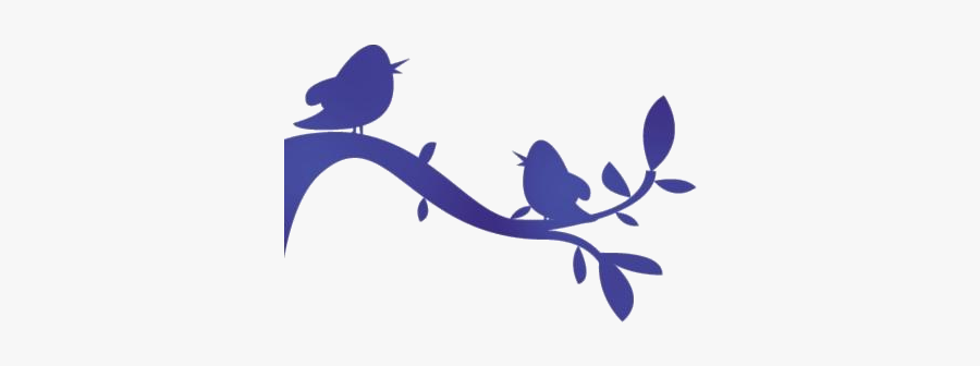 Birds Singing On Branch Png Hd Image, Transparent Birds - Silhouette, Transparent Clipart