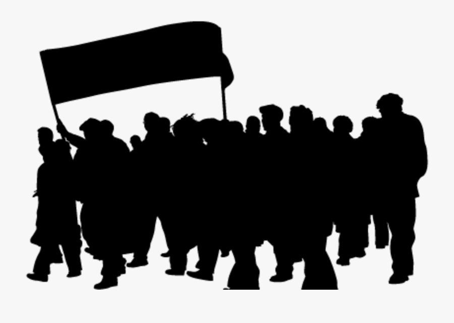 Crowd Silhouette Anger Clip Art - Strike Png, Transparent Clipart