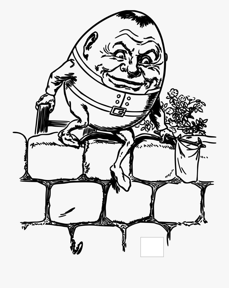Bible Study - Humpty Dumpty Black And White, Transparent Clipart
