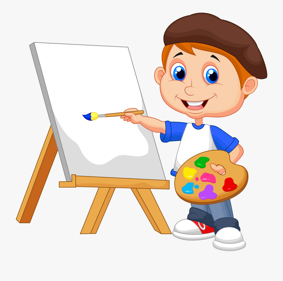 Painting Cartoon Royalty Free Drawing - Kid Painting Clipart, free clipart ...