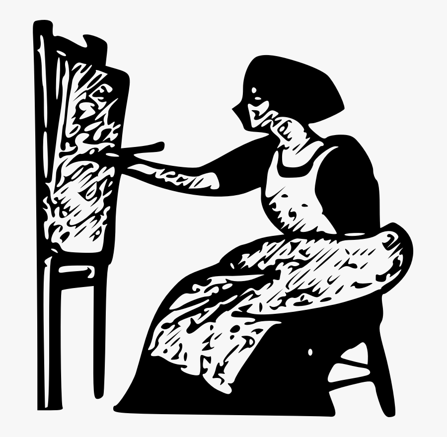 Human Behavior,art,organ - Black And White Painting Clipart, Transparent Clipart