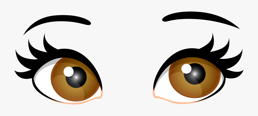 Brown Female Eyes Png - Transparent Background Eyes Clipart, Transparent Clipart