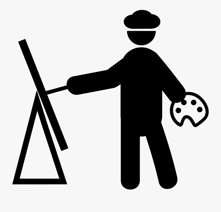 Painter Svg Free Download - Painting Png Icon, Transparent Clipart