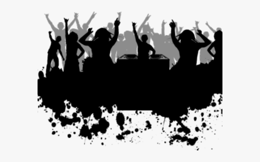 People Partying Clipart - Party Silhouette Png, Transparent Clipart