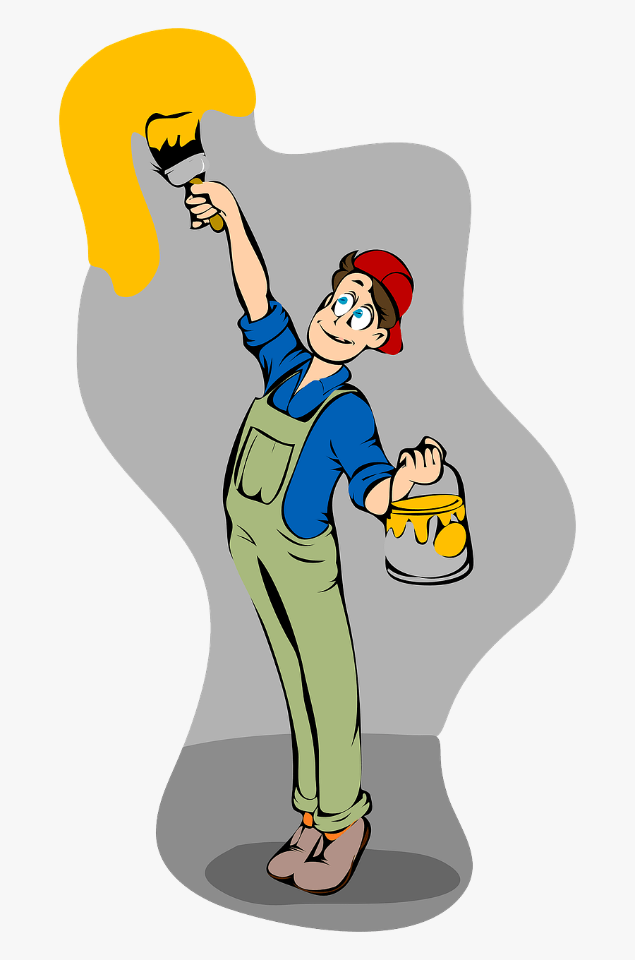 Thumb Image - Painting The Room Cartoon, Transparent Clipart