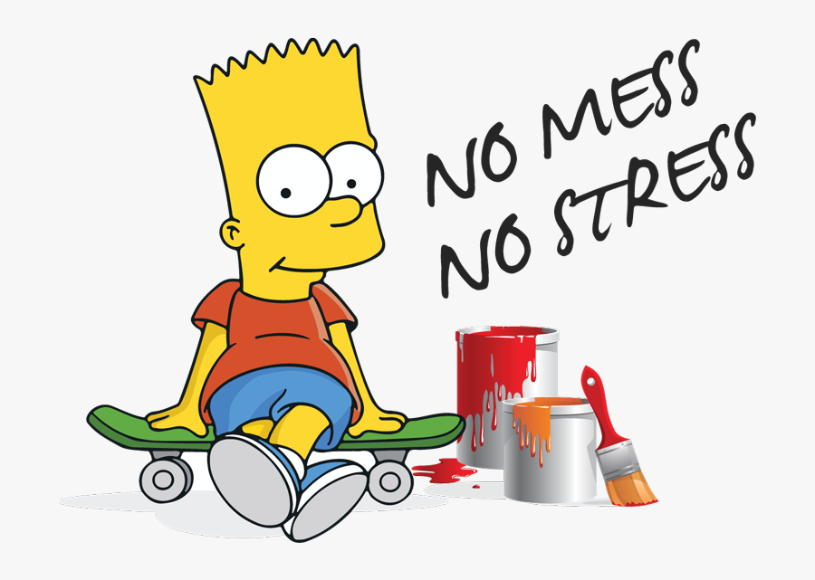 Bart The Professional Painting And Decorating Services - Cartoon Painting And Decorating, Transparent Clipart