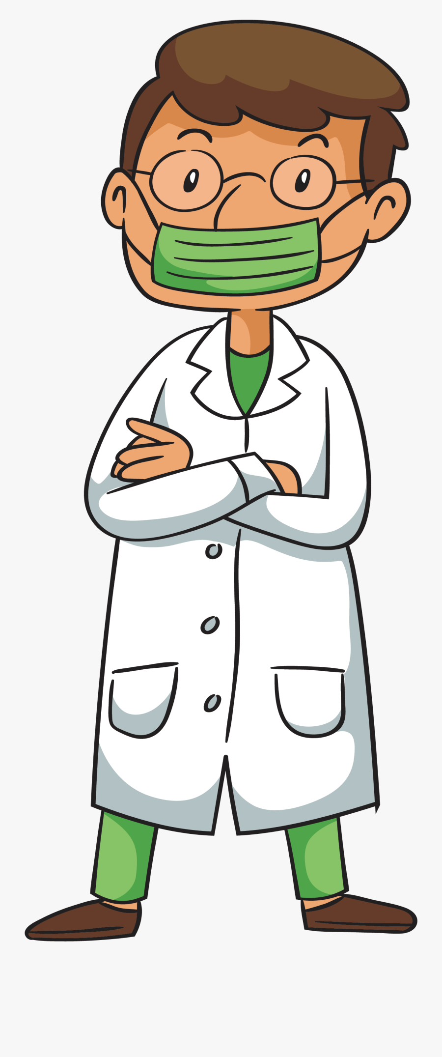 Doctors Clipart Surgeon - Doctor With Mask Clipart, Transparent Clipart