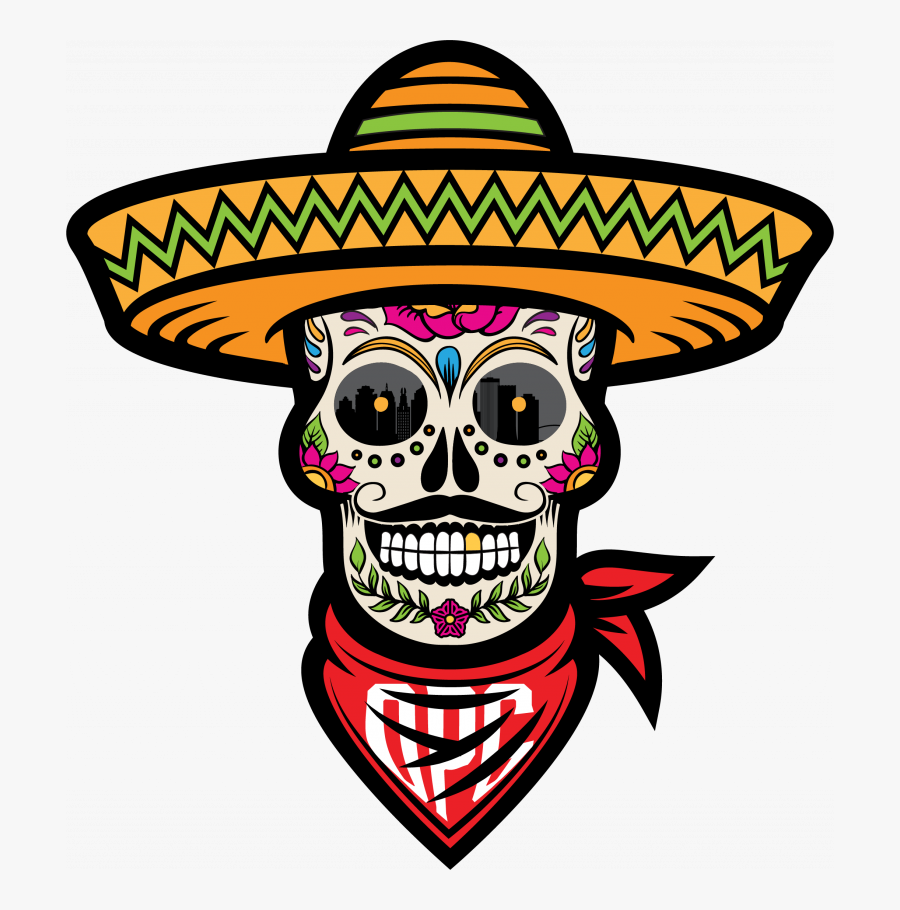 Skull Taqueria Logo, Transparent Clipart