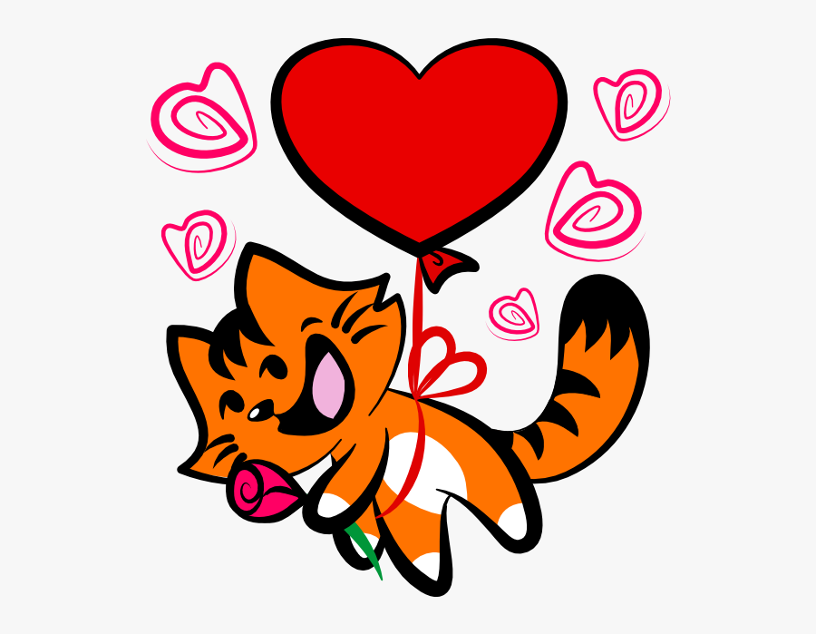 Kiki Adores Being In The Sky With Heart Air Balloon, Transparent Clipart