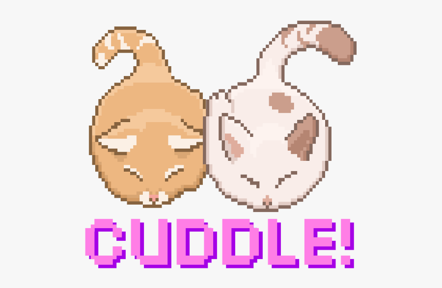 #cute #vute #cats #cat #valentine #valentines #cuddle - Cat, Transparent Clipart