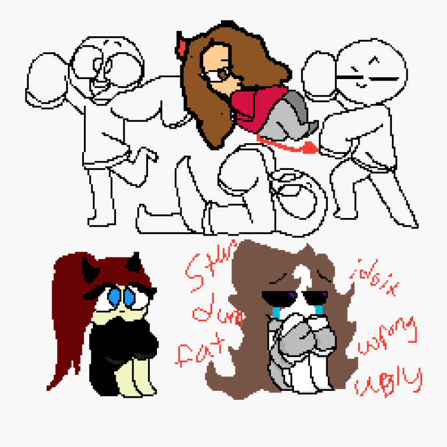 Drawing Of A Person With A Hoddie, Transparent Clipart