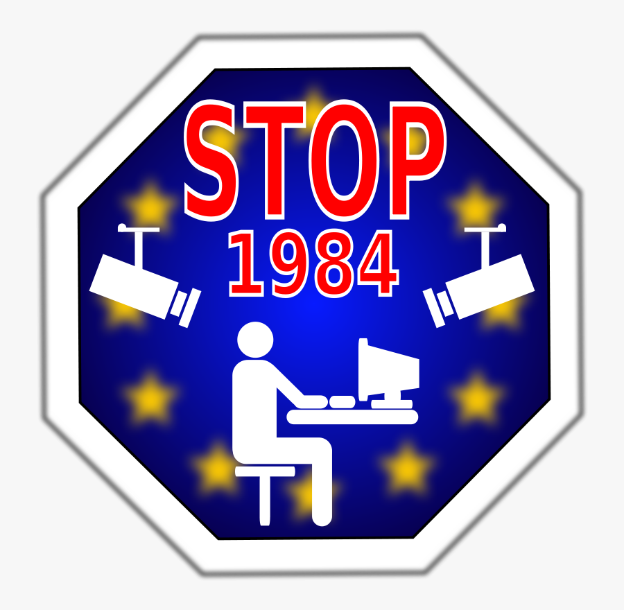 Stop 1984 Eu - Traffic Sign, Transparent Clipart