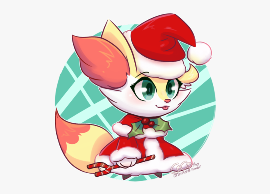 Fumbi Red Cartoon Flower Fictional Character Plant - Christmas Braixen, Transparent Clipart