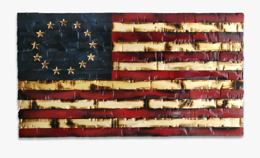 Clip Art Rustic Flag Art - Wood, Transparent Clipart