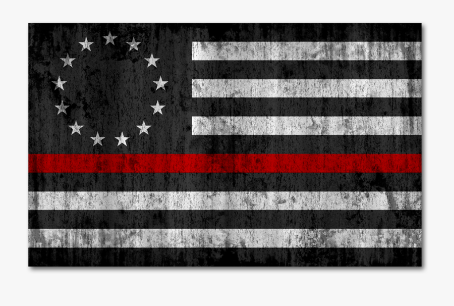 Betsy Ross Flag Thin Blue Line, Transparent Clipart