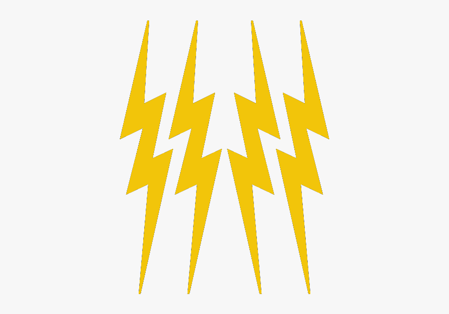 Yellow Lightning Bolts 3 5/8 - Lightning, Transparent Clipart