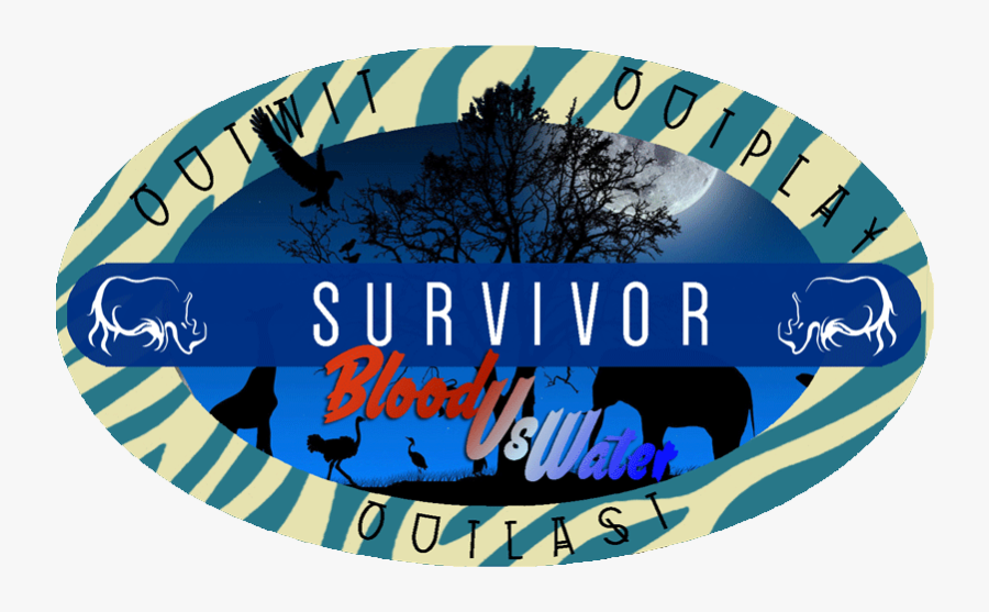 Survivor Blood Vs Water Logo, Transparent Clipart