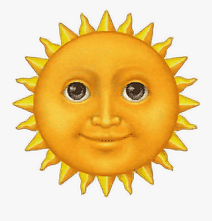 Sunshine Clipart Emoji - Sun Emoji Transparent Background, Transparent Clipart