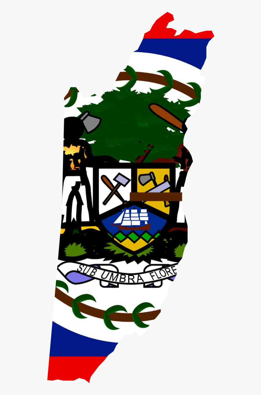 Belizean Coat Of Arms, Transparent Clipart