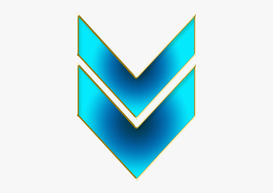 Double Arrow Down Png - Cyan Arrow Png, Transparent Clipart