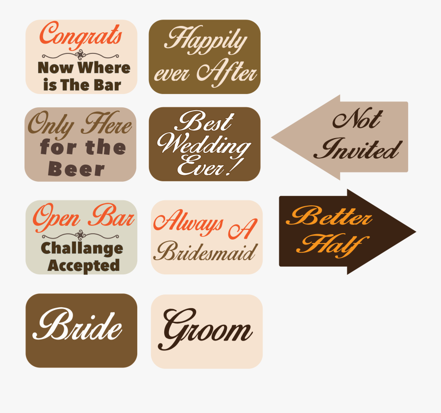 Transparent Wedding Photo Props, Transparent Clipart