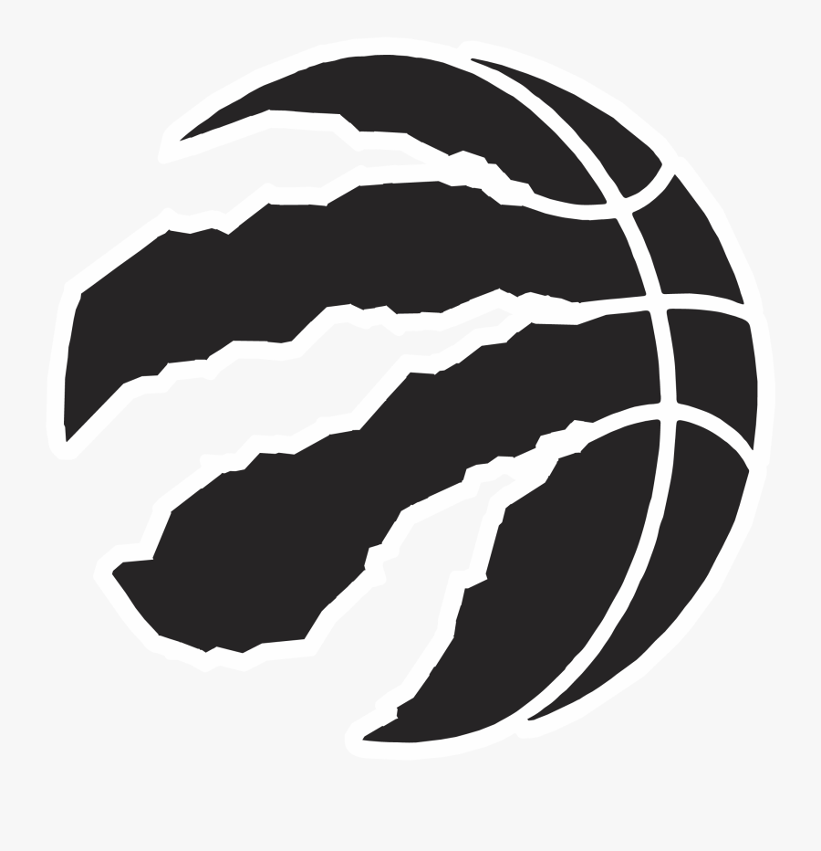 Raptors Logo Claw - Black Toronto Raptors Logo, Transparent Clipart