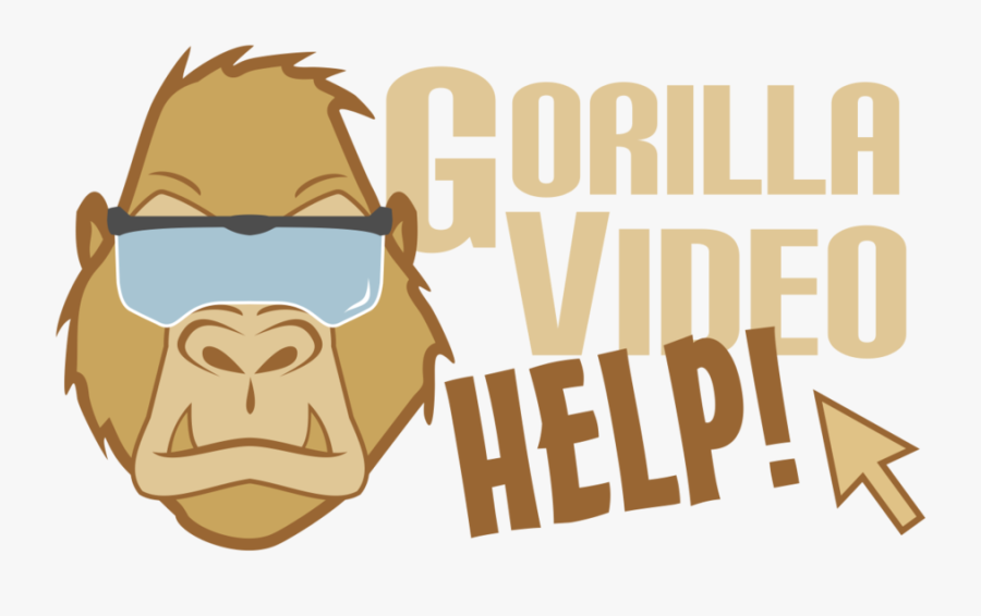 Gorilla Help - Cartoon, Transparent Clipart