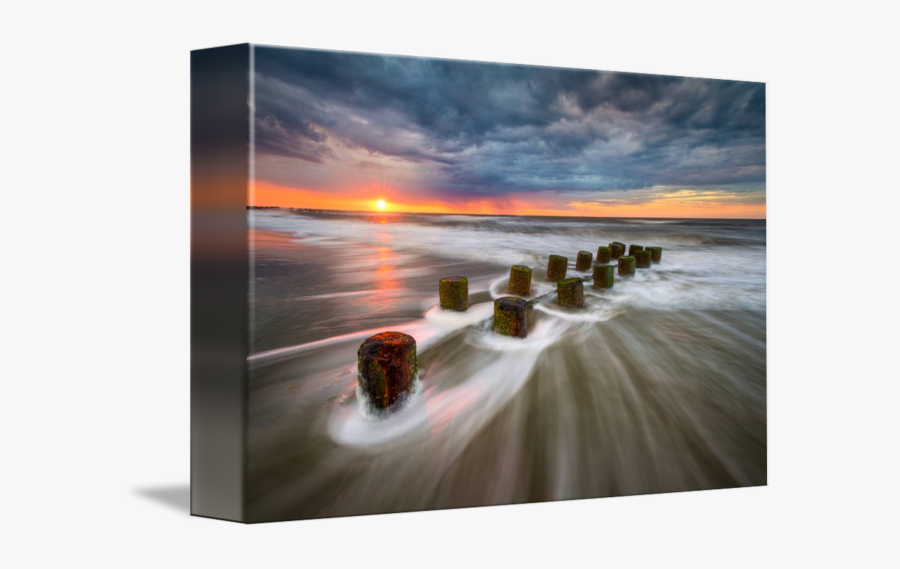 Clip Art Folly Beach Sunrise - Sunrise At Folly Beach Sc, Transparent Clipart